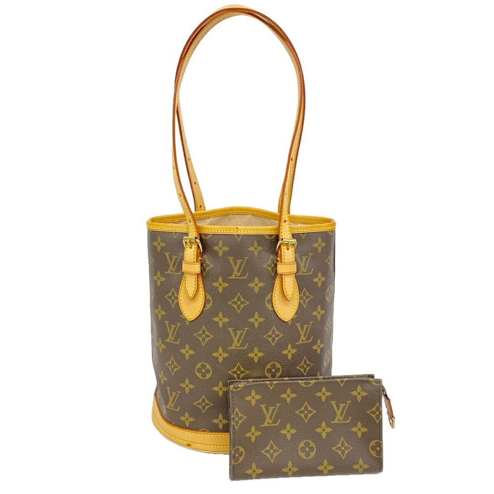 Louis Vuitton Monogram Bucket PM Tote Bag M42238 Brown (Women's)